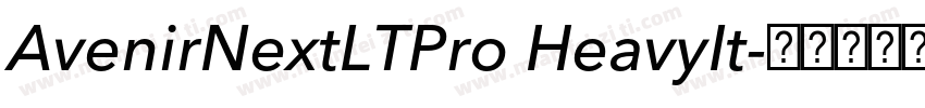 AvenirNextLTPro HeavyIt字体转换